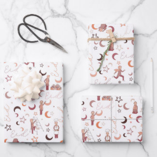 Eid Gift Wrapping Paper Sheets,19" x 29", set of 3