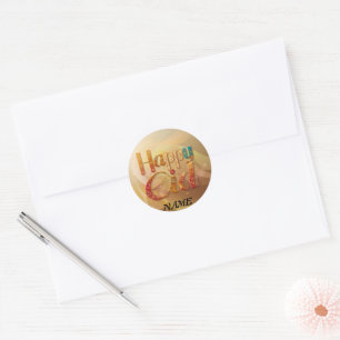 Eid greeting gift Personalized Classic Round Sticker