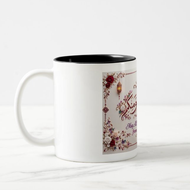 Eid Greeting  Two-Tone Coffee Mug (Left)