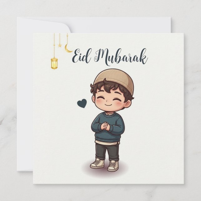 Eid Money Holder, Eidi Envelopes for kids,Eid Gift Invitation (Front)