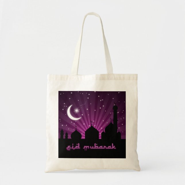 Eid Mosque Purple Night - Budget Tote (Front)