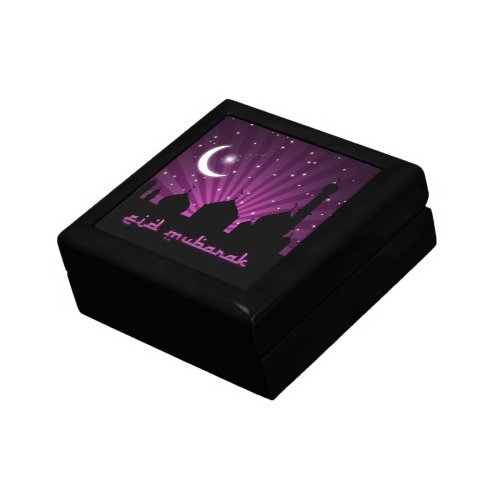 Eid Mosque Purple Night _ Tile Gift Box