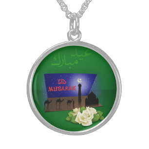 Eid Mubarak 3D Greeting - Necklace