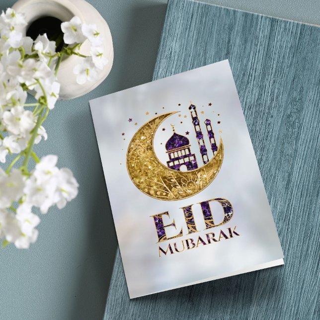 Eid Mubarak — Amethyst, Pearl and Gold Card (Creator Uploaded)