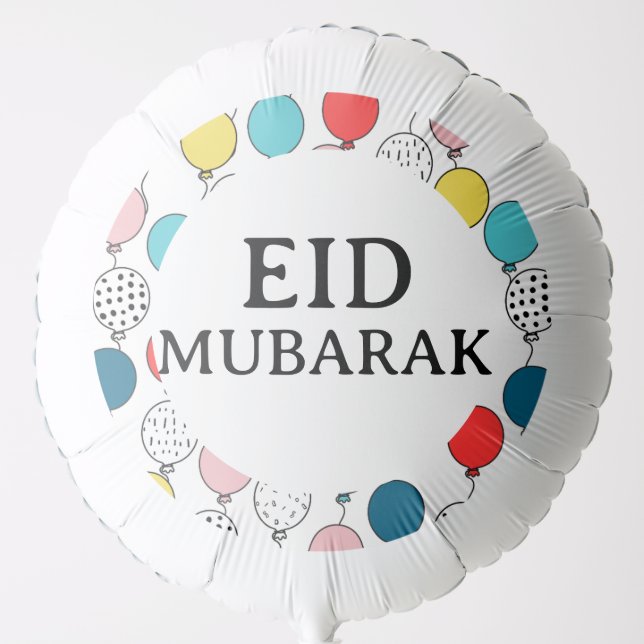 Eid Mubarak balloon, Eid decorations Balloon (Front)