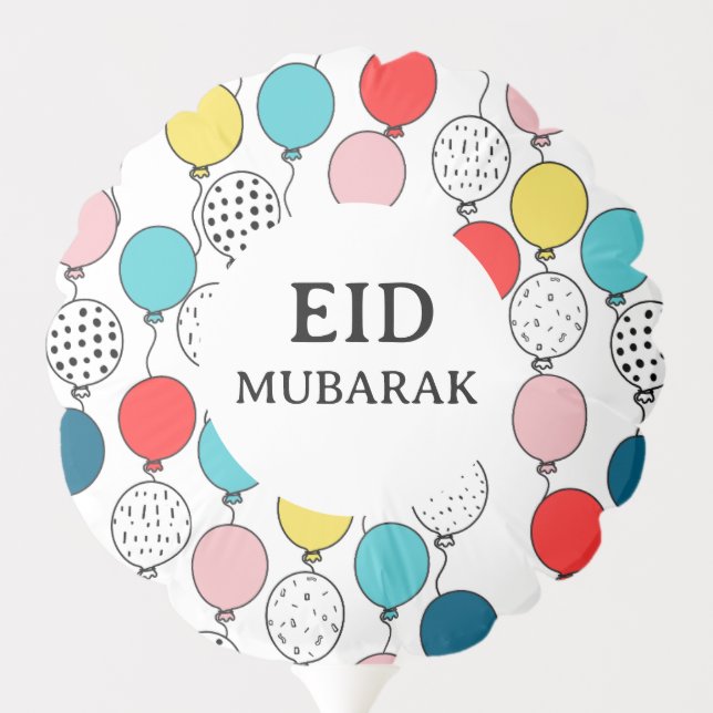Eid Mubarak balloon, Eid Decorations Balloon (Back)
