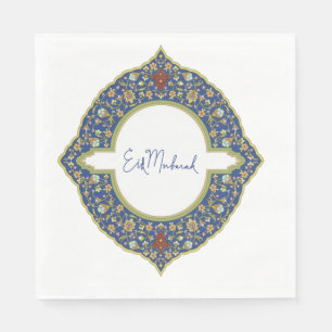 Eid Mubarak Blue Napkins