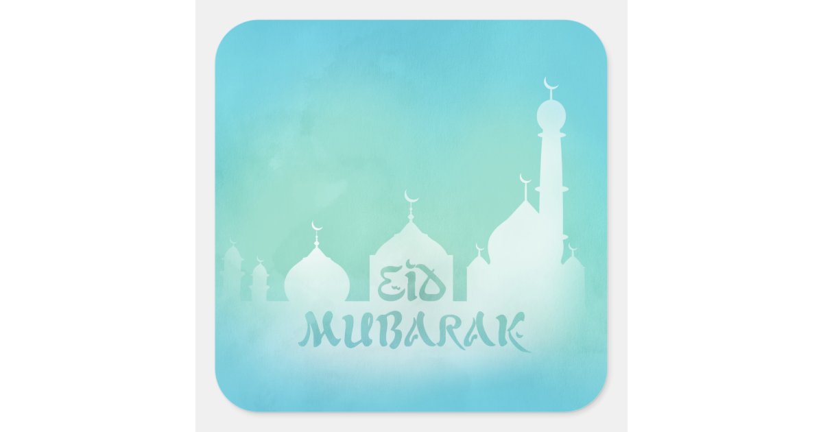 MATT Eid Mubarak Celebration Stickers Labels for Party Bag Seals 48 GLOSSY 