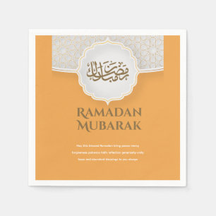 Eid Mubarak Card with Masjid Napkins