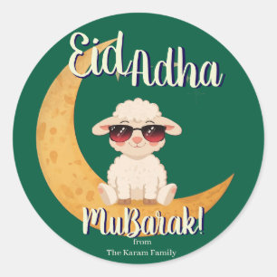 Eid Mubarak Celebration Gift Classic Round Sticker