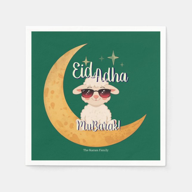 Eid  Mubarak Celebration Party  Napkins (Front)