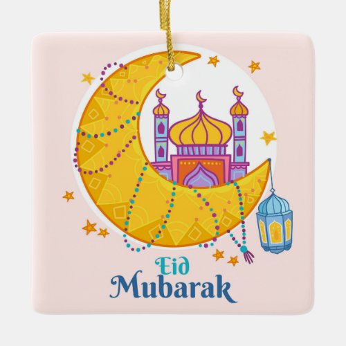 Eid Mubarak Ceramic Ornament