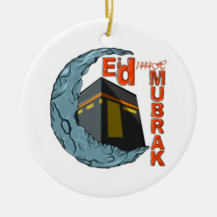 Eid mubarak ceramic ornament