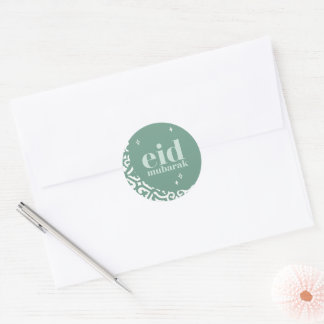 Eid Mubarak  Classic Round Sticker