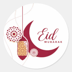 Eid Mubarak Classic Round Sticker