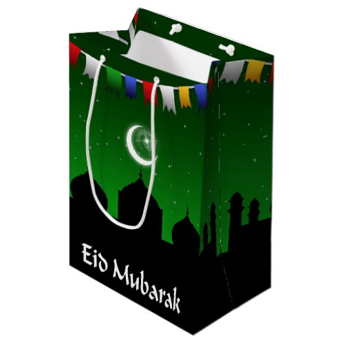 Eid Mubarak Colorful Garland Medium Gift Bag