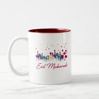 Eid Mubarak Colorful Islamic Unique Love Gifts Two-Tone Coffee Mug