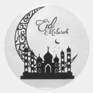 EID MUBARAK Creative Design Classic Round Sticker