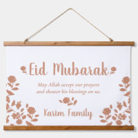 Eid Mubarak Custom Islam Home Decor Floral
