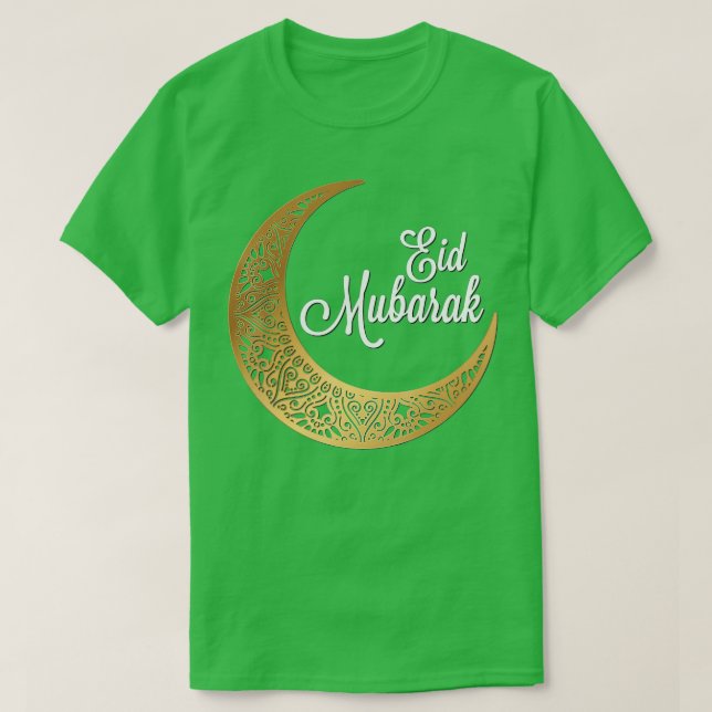 Eid Mubarak-Eid Al Fitr Islamic Holidays Design  T-Shirt (Design Front)