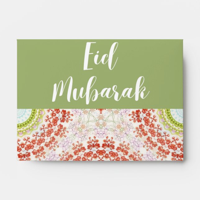 Eid Mubarak Envelope for Eidi/ Money Gift (Front)