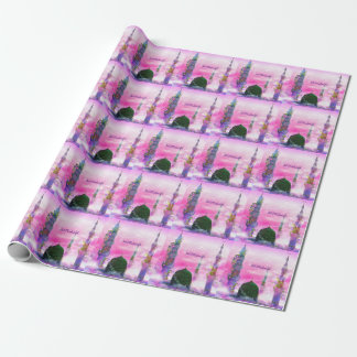 Eid Mubarak fairy tale themed wrapping paper