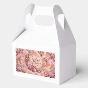 Eid Mubarak Favor Box   Floral Islamic Gift Box