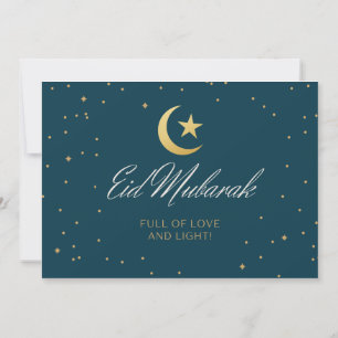 Eid Mubarak Flat Greeting Card