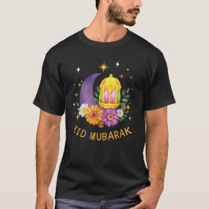 Eid Mubarak Floral Islamic Ramadan for Muslim Wome T-Shirt