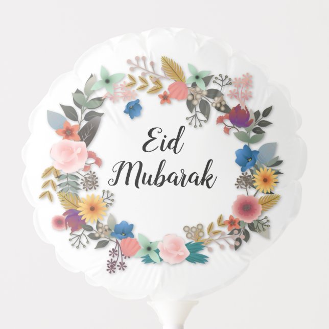 EID MUBARAK FLORAL WREATH BALLOON (Front)