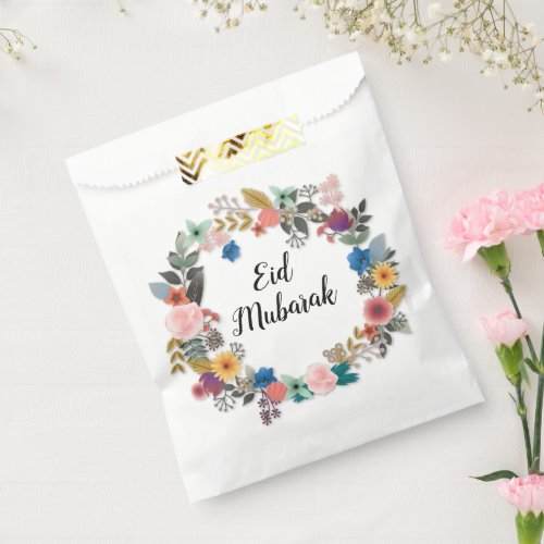 EID MUBARAK FLORAL WREATH FAVOUR BAGS