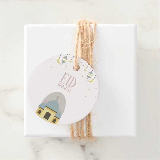 Eid Mubarak For Eid Fitr Gift Tag Zazzle Com Send these beautiful ecards to say eid mubarak to your friends, family and loved ones. zazzle