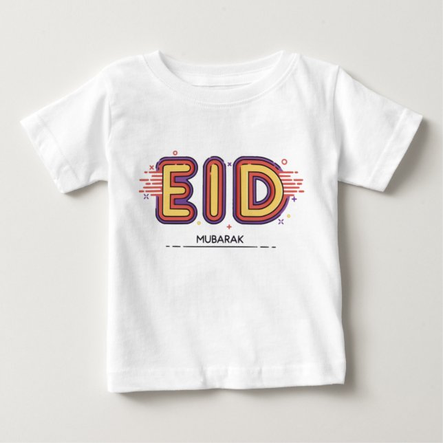 Eid Mubarak Gift: Our Premium Eid Mubarak Baby T-Shirt (Front)