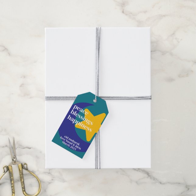 Eid Mubarak Gift Tags (With Twine)