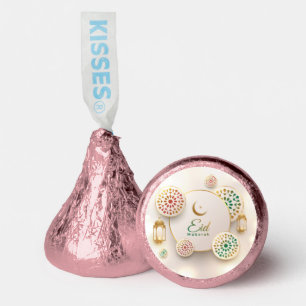 Eid Mubarak Gold Crescent Islamic Lantern Pink Hershey®'s Kisses®
