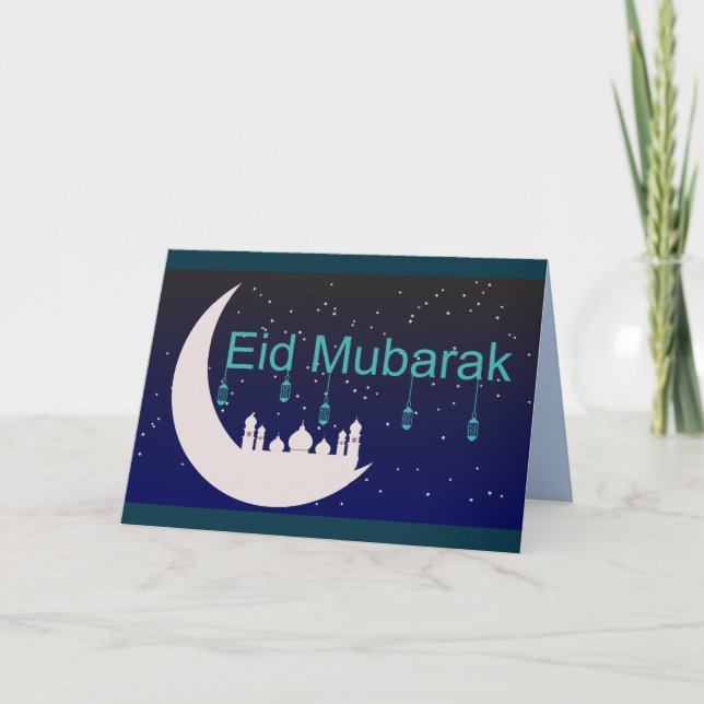 eid mubarak greeting card (Front)