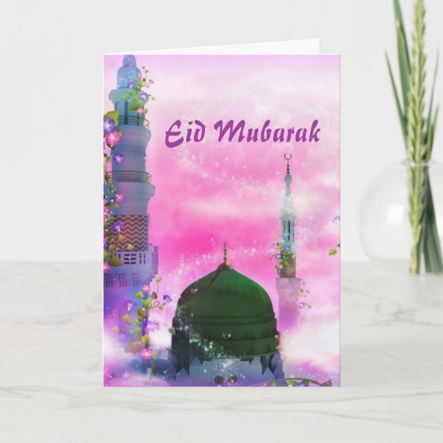 Eid Mubarak greeting card (Front)