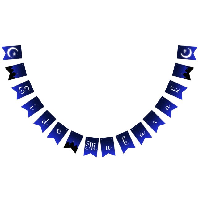 Eid Mubarak Greeting - Party Bunting Banner (All)