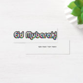 Eid Mubarak Greeting Rainbow Cards, Add Your Text (Desk)