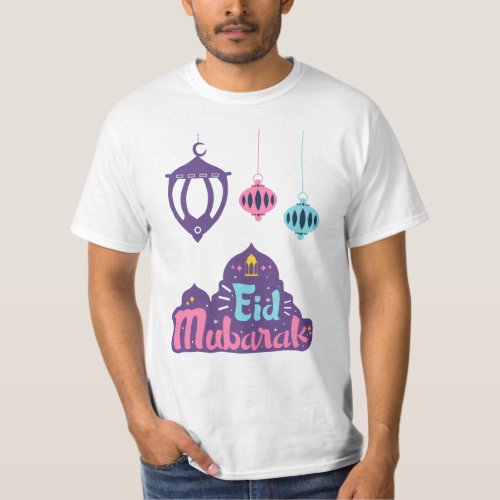 Eid Mubarak_ Happy and Blessed Eid T_Shirt