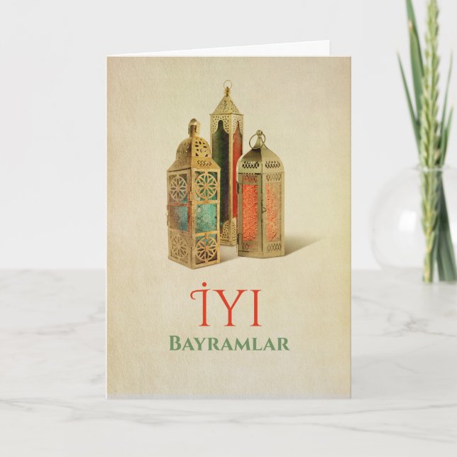 Eid Mubarak - İyi Bayramlar Card (Front)