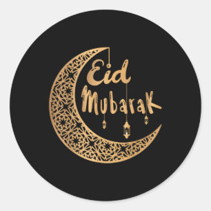 Eid Mubarak Kareem Islamic Fasting Kids Women Men  Classic Round Sticker