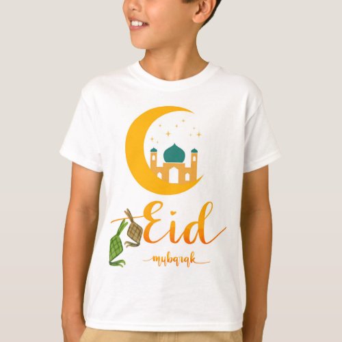 Eid Mubarak Kids T_Shirt Design
