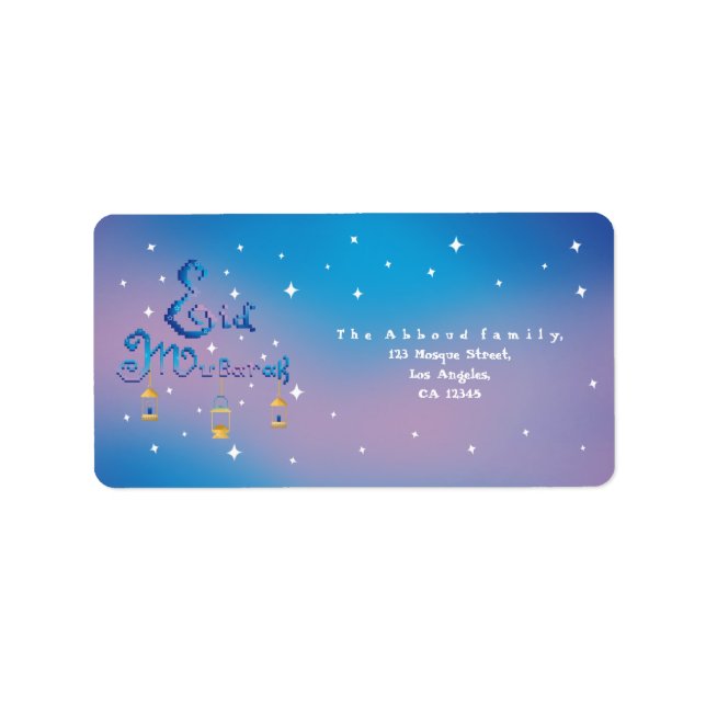Eid Mubarak Label (Front)