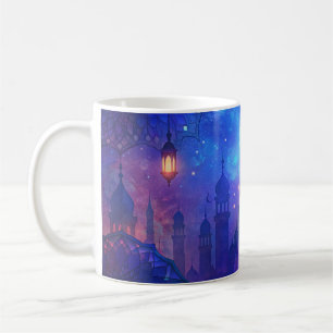 Eid Mubarak Magic Arabian Nights Crescent Colors Coffee Mug