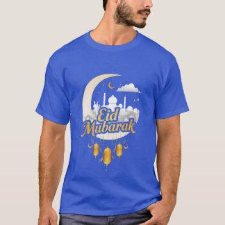 Eid Mubarak Masjid T-Shirt, Islamic Apparel, Soft T-Shirt