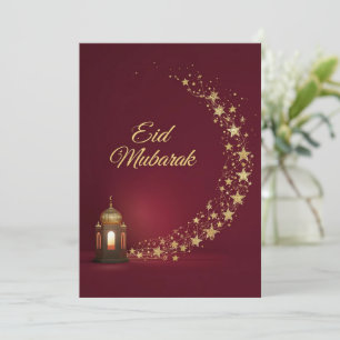 Eid Mubarak Modern Personalized card