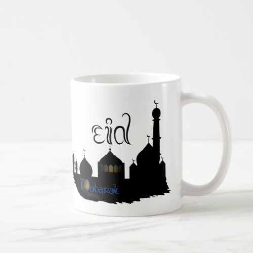 Eid Mubarak Mosque Silhouette _ Mug