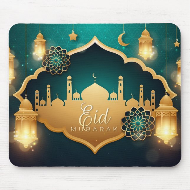 Eid Mubarak Mouse Pad (Front)