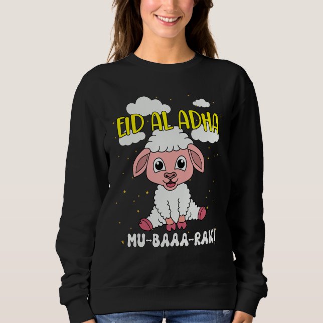 Eid Mubarak Muslims  sheep Sweatshirt (Front)